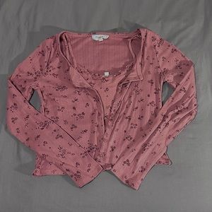 Matching Dark Pink Set-Matching Dark Pink Set
Cute cropped sweater and tank set